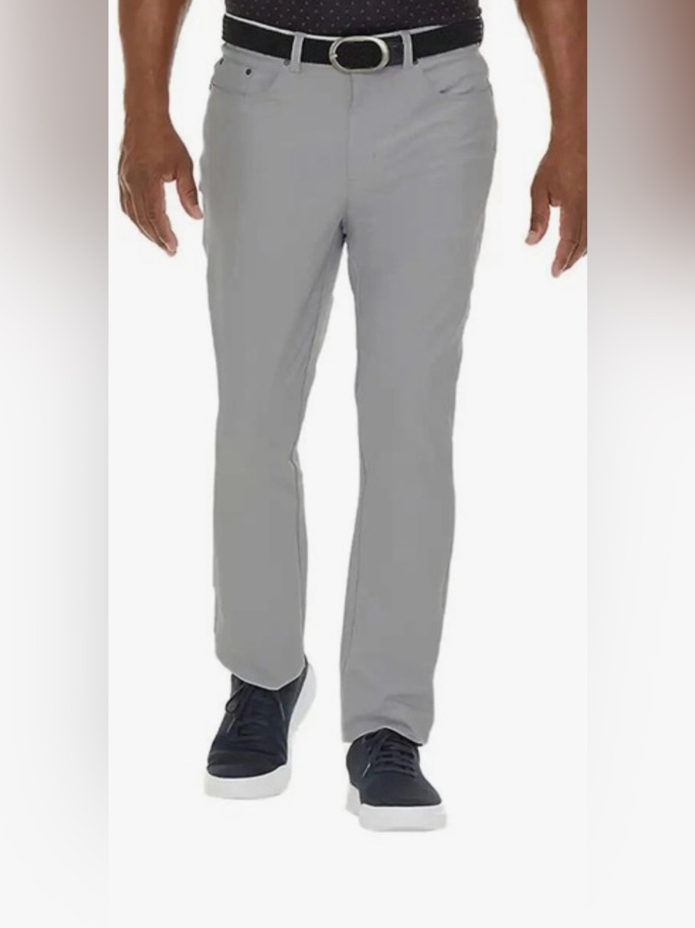 NWT Greg Norman Ultimate 5 Pocket Pants Gray Performance Stretch 36x32